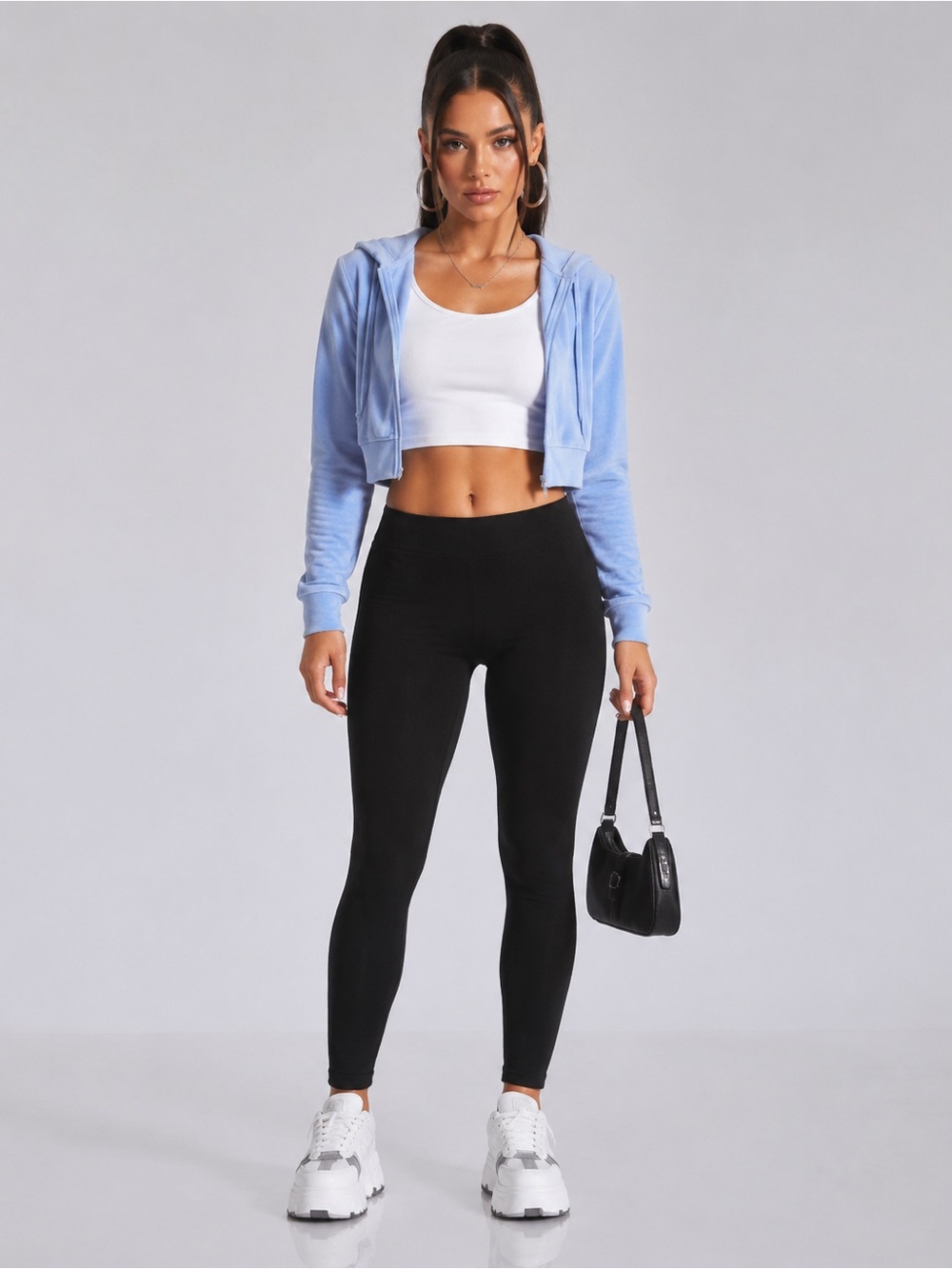 Wet Seal Y2K Black Seamless High Rise Leggings Size M/L